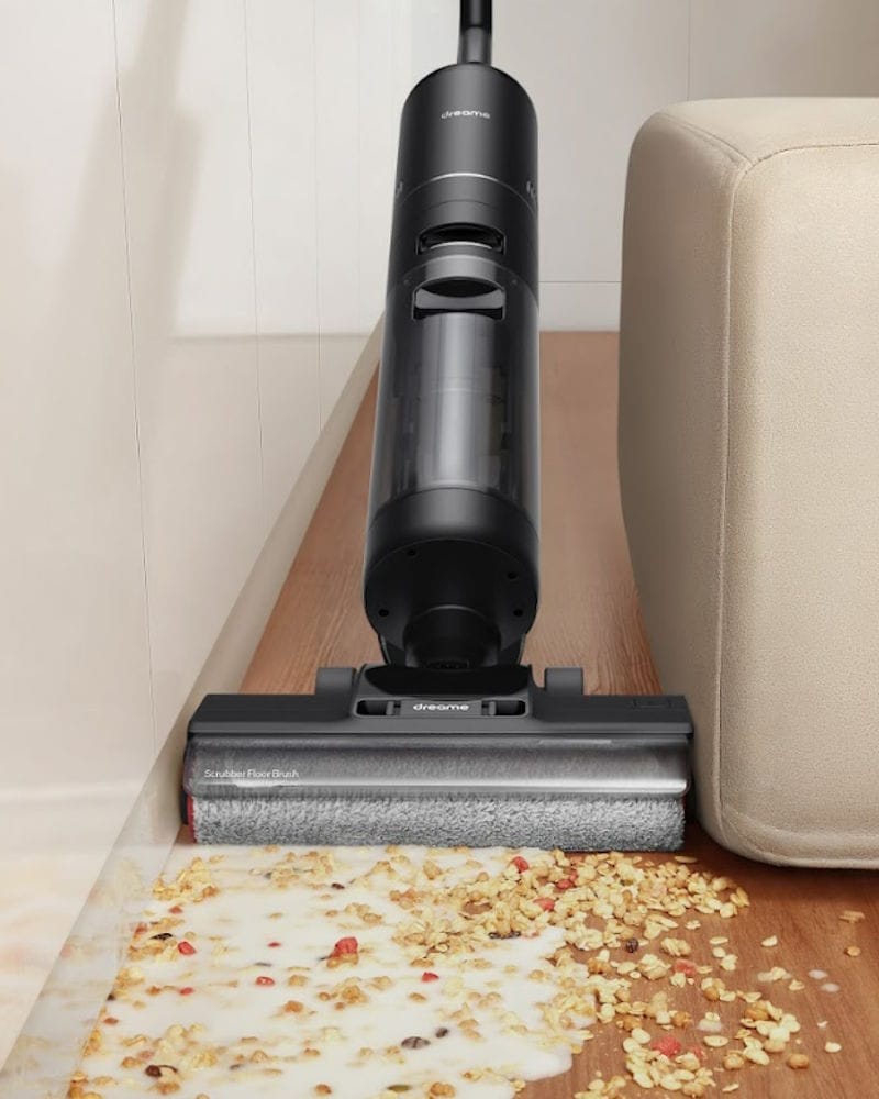 dreame h12 pro zwart wet and dry dweilstofzuiger impressie randen