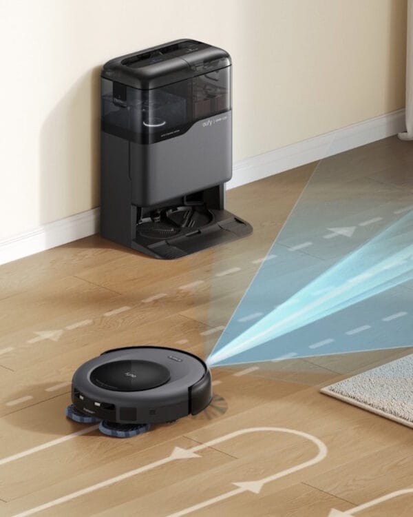 eufy c20 omni zwart robotstofzuiger impressie