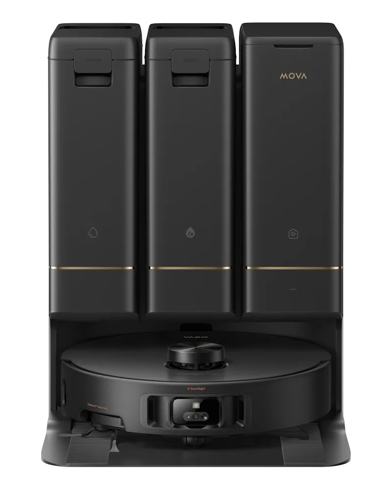 mova z50 ultra zwart robotstofzuiger voorkant
