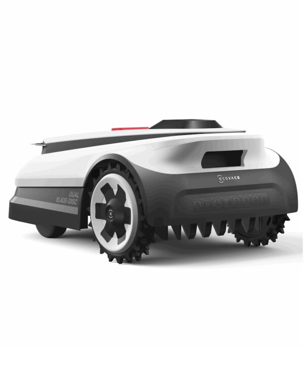 ecovacs goat A1600 rtk wit robotmaaier achterkant