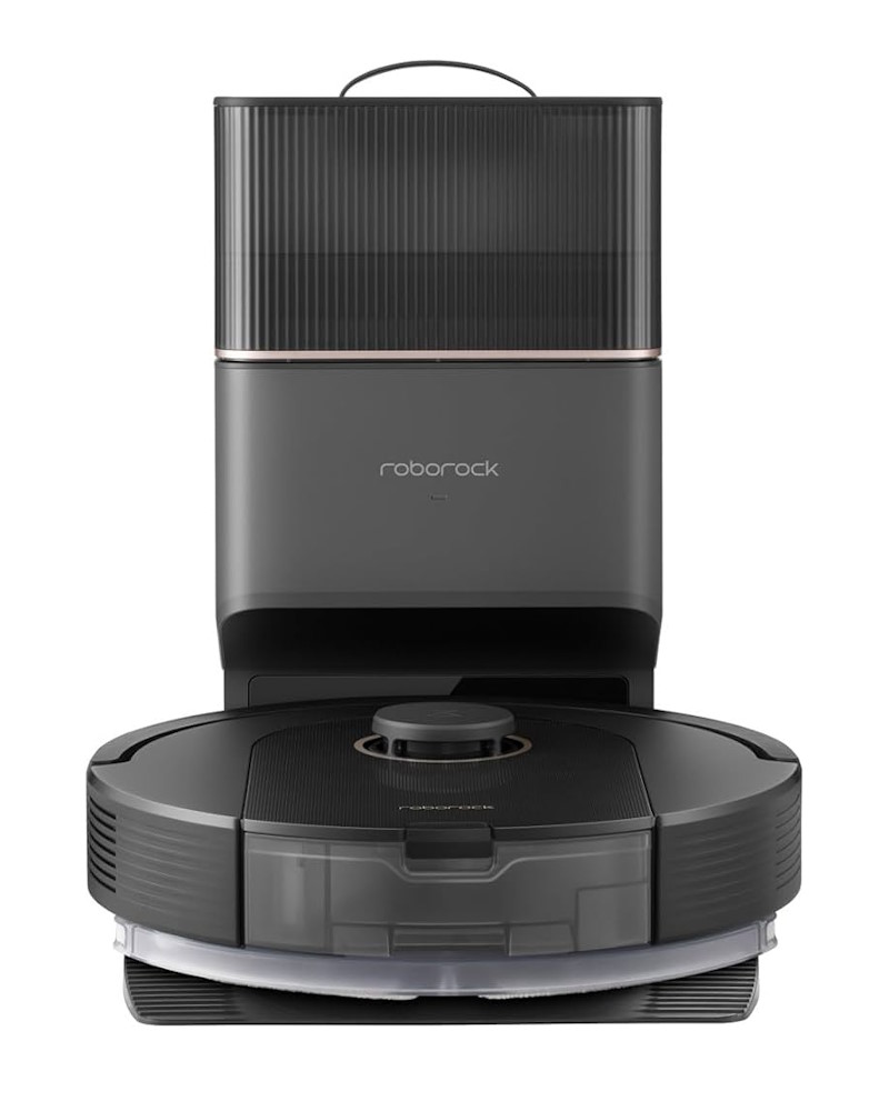 roborock q5 pro plus zwart robotstofzuiger voorkant