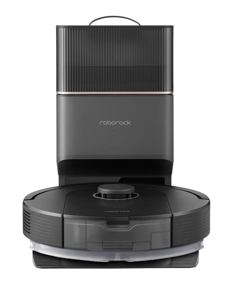 roborock q5 pro plus zwart robotstofzuiger voorkant