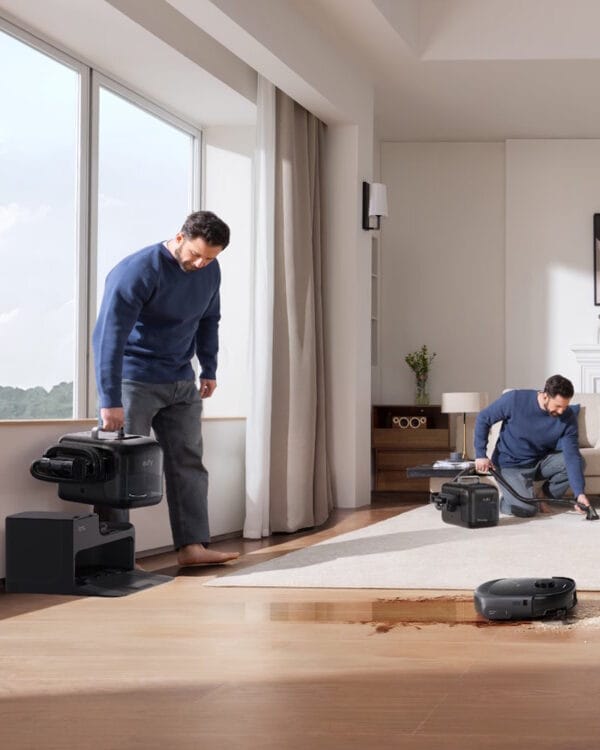eufy e28 omni zwart robotstofzuiger impressie2