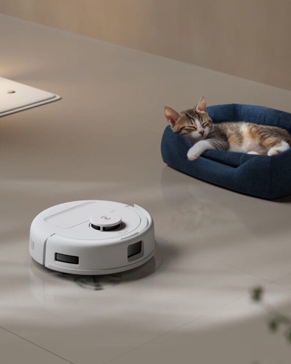 ecovacs mini blauw robotstofzuiger impressie3