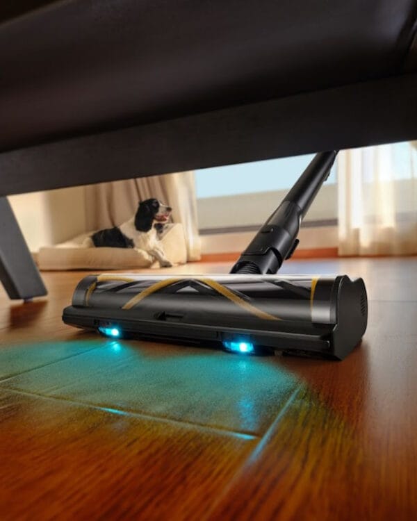 dreame v20 pro zwart steelstofzuiger verlichting1