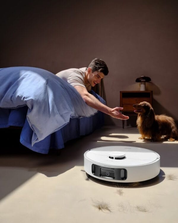 mova e40 ultra wit robotstofzuiger impressie