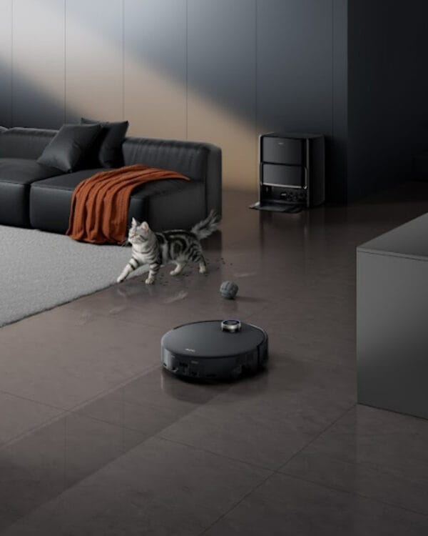 mova z60 ultra roller complete zwart robotstofzuiger impressie