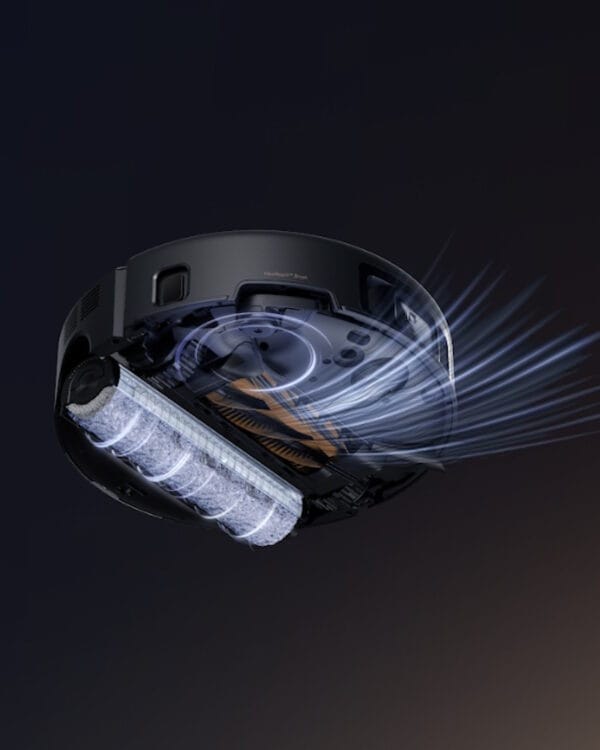 mova z60 ultra roller complete zwart robotstofzuiger onderkant