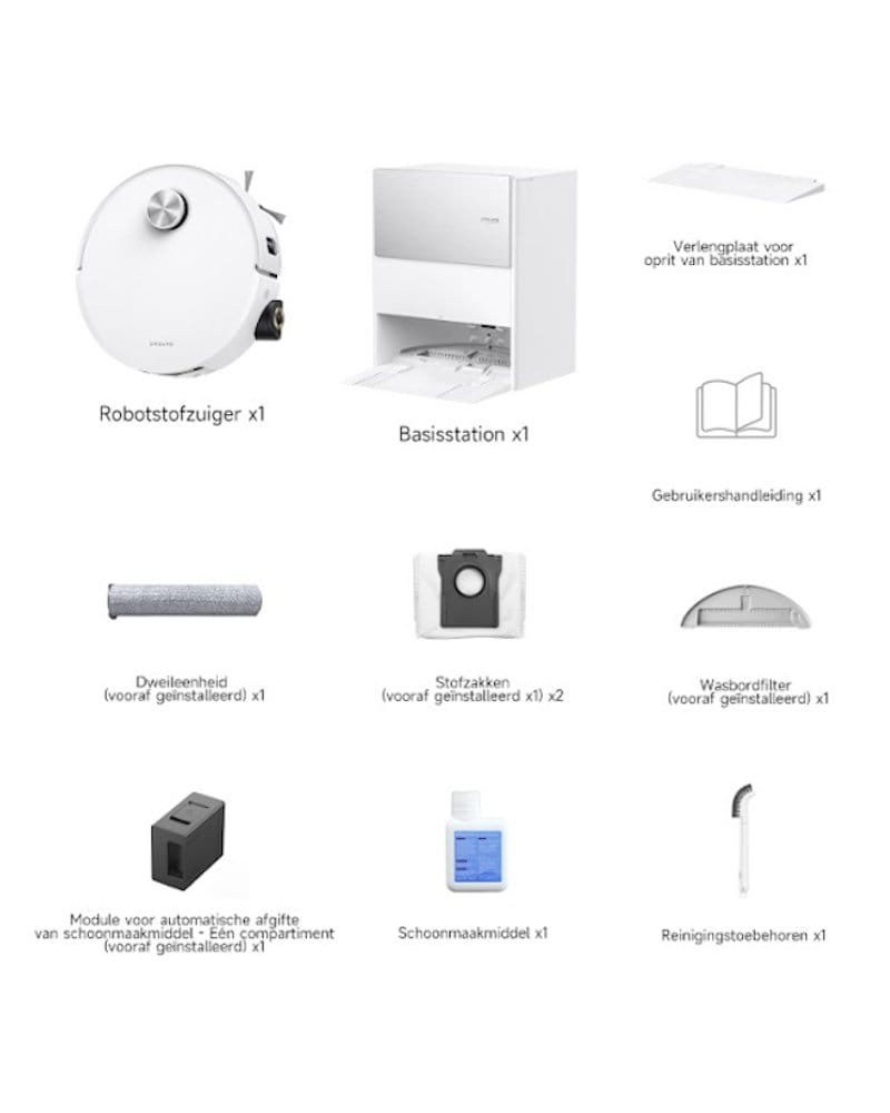 dreame aqua10 roller wit robotstofzuiger inbegrepen