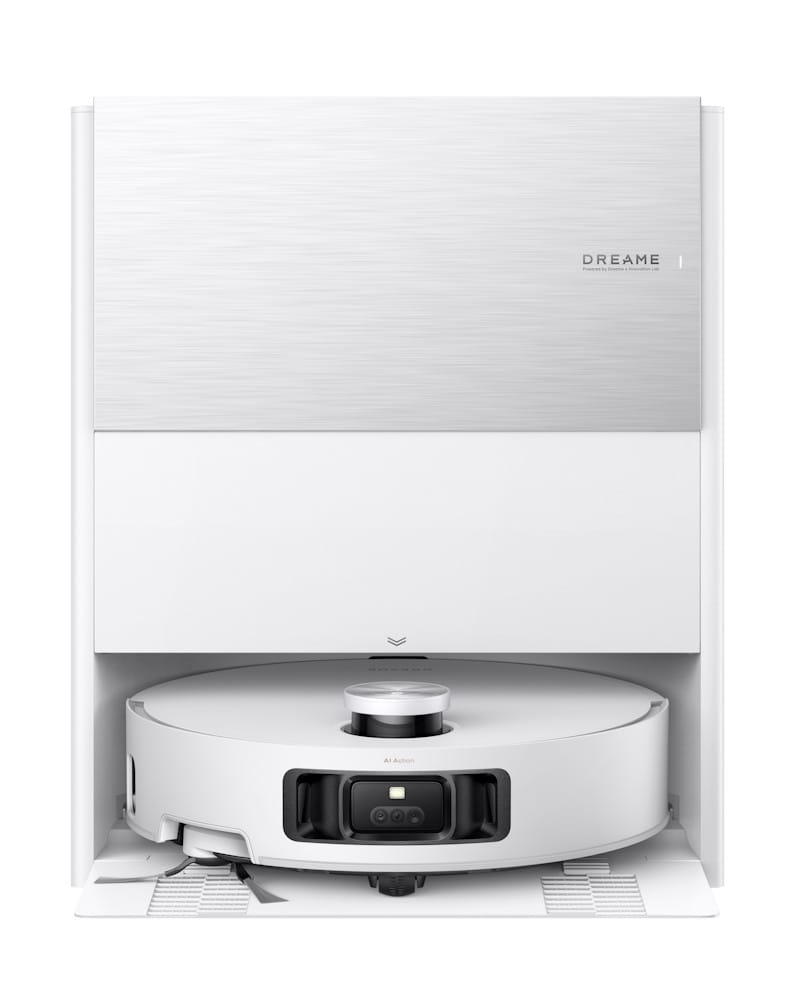 dreame aqua10 roller wit robotstofzuiger voorkant