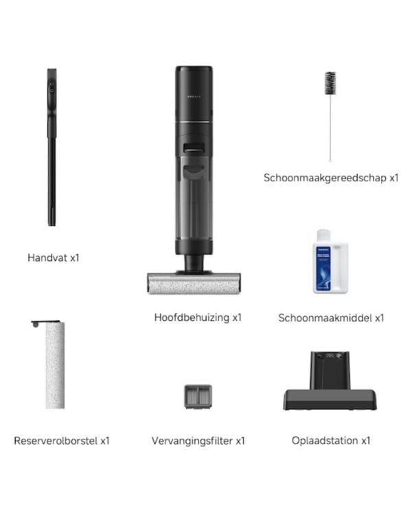 dreame g10 pro zwart wet and dry dweilstofzuiger inhoud