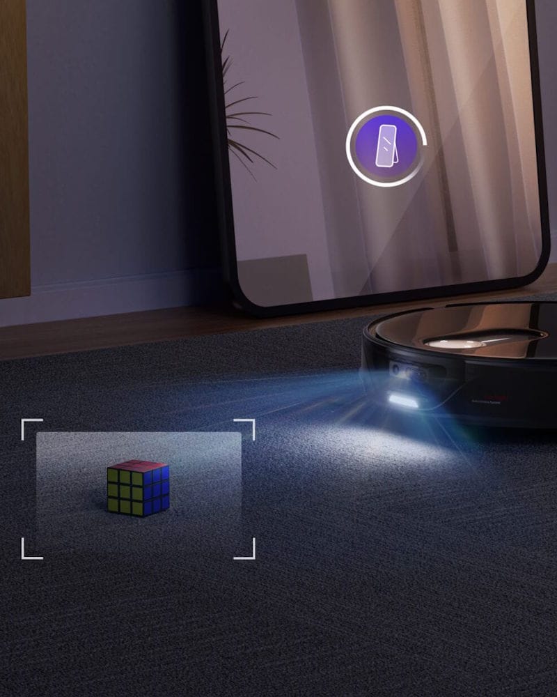 roborock qrevo slim zwart robotstofzuiger detectie