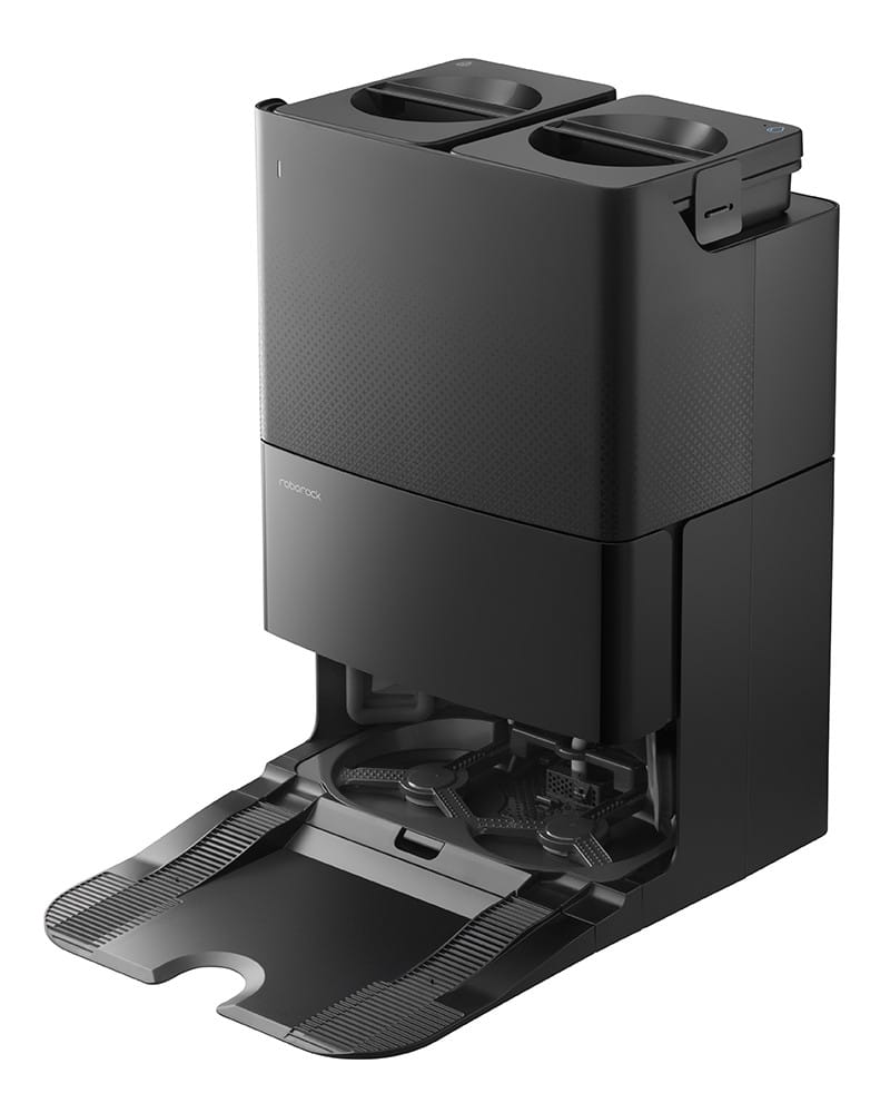 roborock qrevo slim zwart robotstofzuiger station