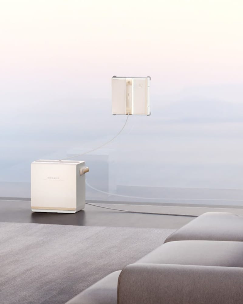 dreame c1 station raamrobot impressie