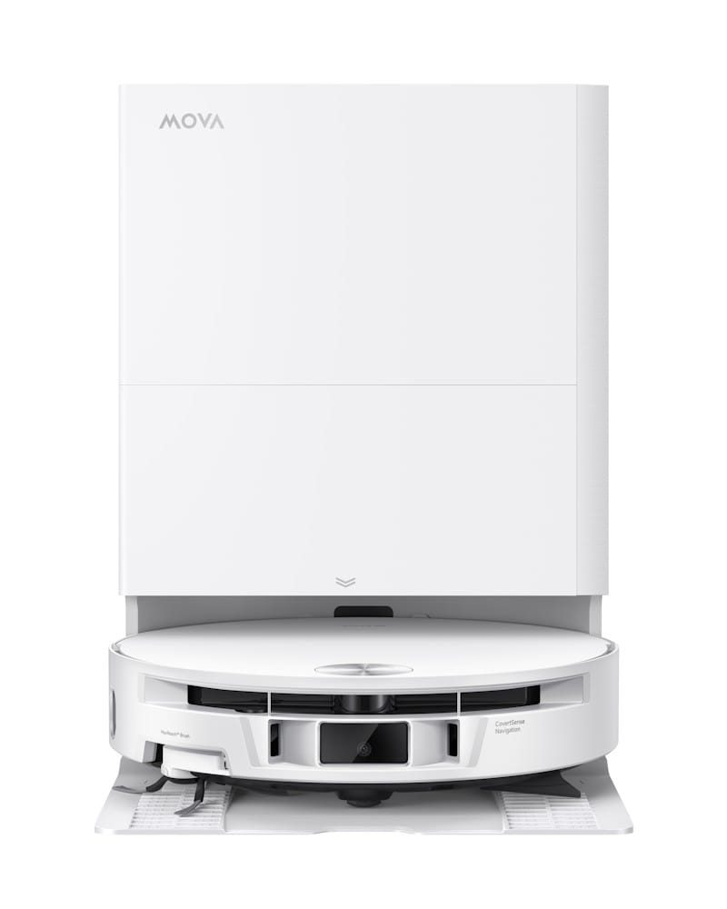 mova s70 roller wit robotstofzuiger voorkant