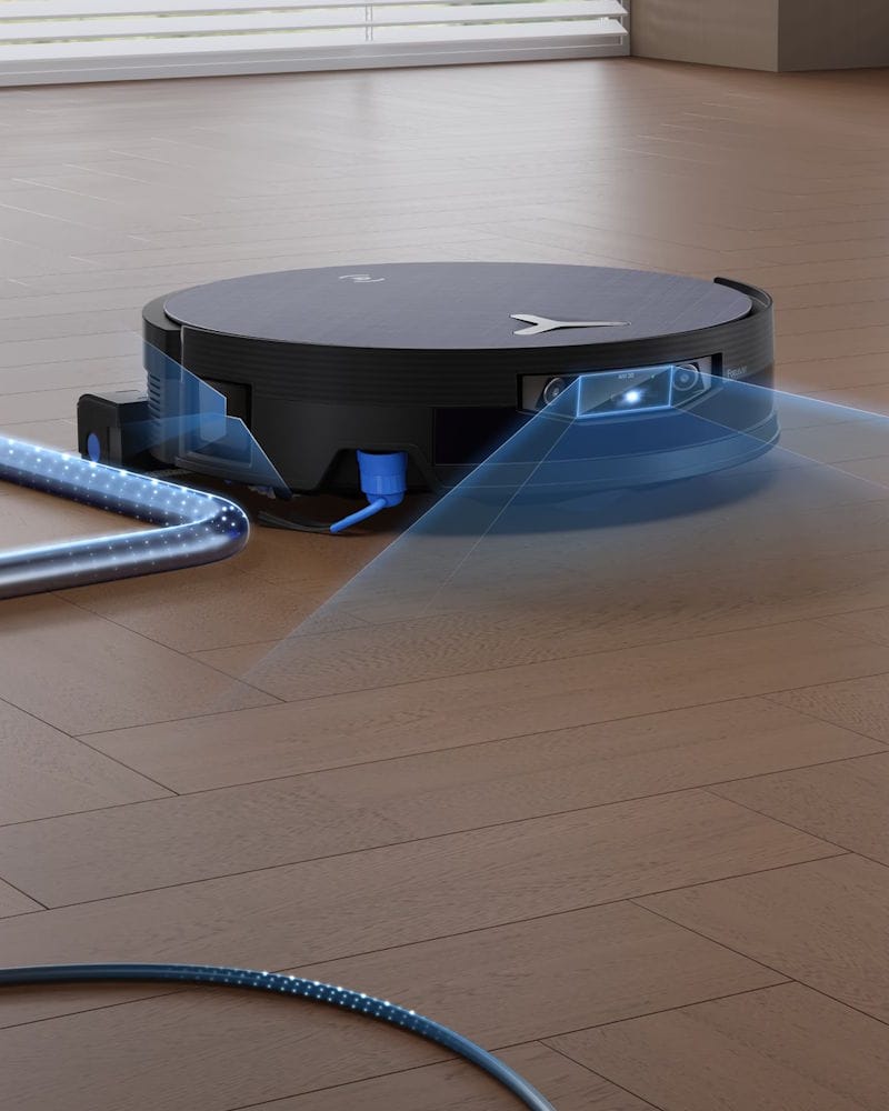 ecovacs x12 pro omni zwart robotstofzuiger detectie