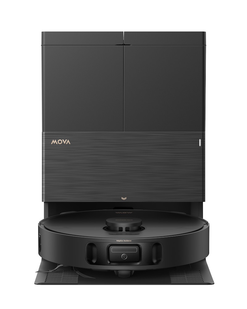 mova e50 pro ultra zwart robotstofzuiger voorkant